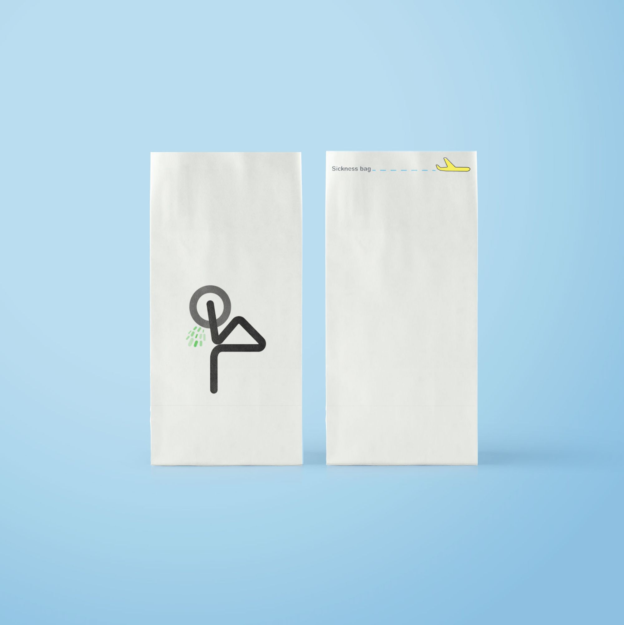 Packaging de la bolsa para mareos, proyecto Sílfide