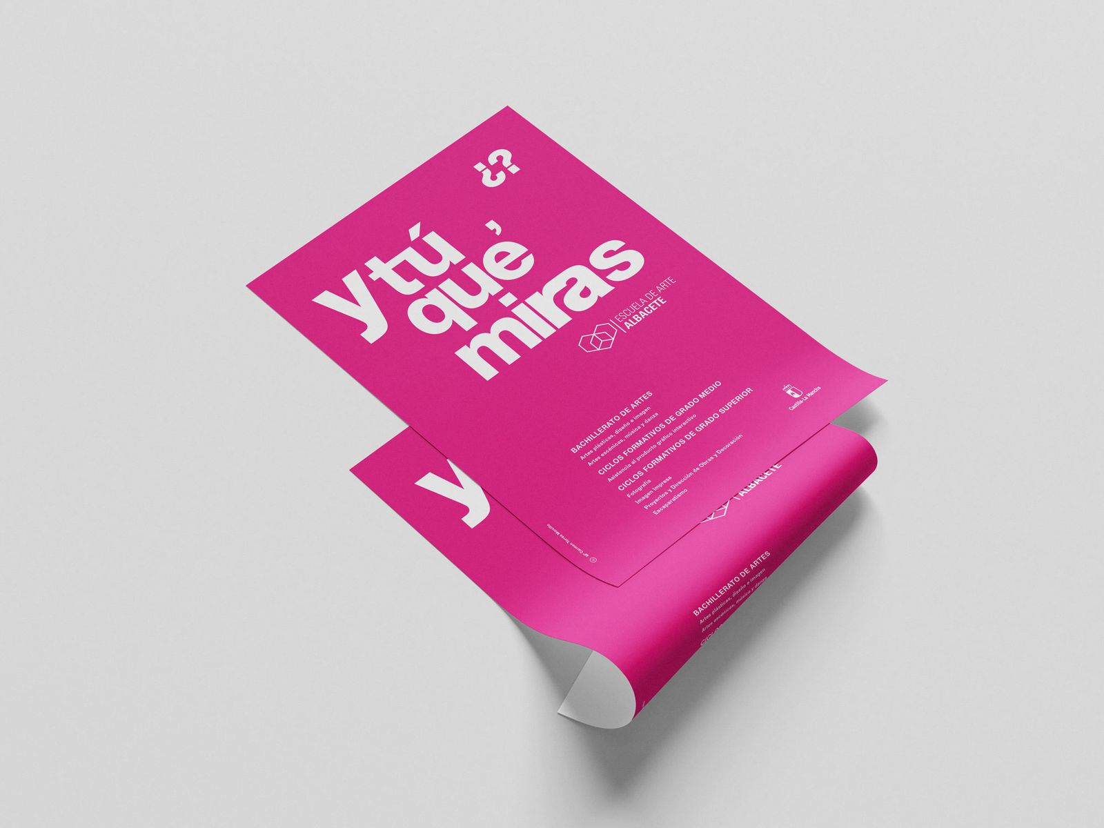 Cartel promocional de la Escuela de Artes de Albacete