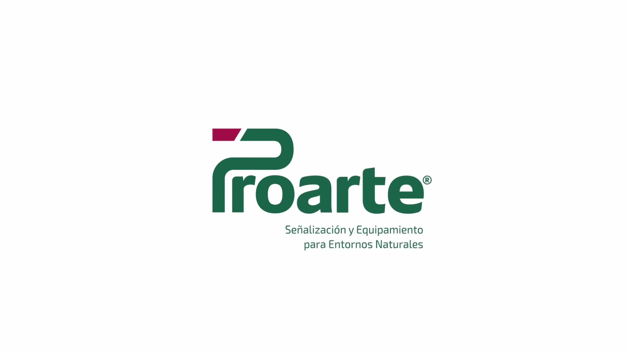Still from the brand launch animation for Proarte